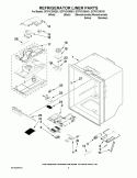 REFRIGERATOR LINER PARTS Diagram and Parts List for GI7FVCXWY01  Whirlpool Refrigerator