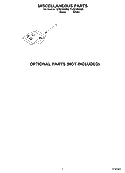 MISCELLANEOUS, OPTIONAL Diagram and Parts List for TUD5700KQ0  Estate Dishwasher