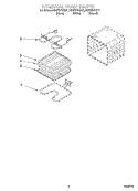 INTERNAL OVEN Diagram and Parts List for RS675PXGT7  Whirlpool Range