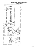 BRAKE AND DRIVE TUBE Diagram and Parts List for LA7088XTF1  Whirlpool Washer