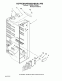 REFRIGERATOR LINER PARTS Diagram and Parts List for ITQ225301  Inglis Refrigerator