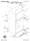 CABINET Diagram and Parts List for KTRS22MGBL00  KitchenAid Refrigerator