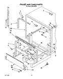 FRAME AND TANK Diagram and Parts List for KUDA22ST5  KitchenAid Dishwasher