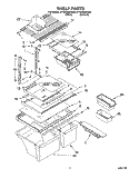 SHELF Diagram and Parts List for ET18TMXDN05  Whirlpool Refrigerator
