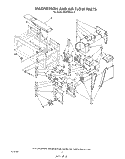 MAGNETRON AND AIR FLOW Diagram and Parts List for MH6700XW0  Whirlpool Microwave