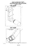 LCK 4500 , LCK 4600 Diagram and Parts List for LT5100XSW0  Whirlpool Washer Dryer Combo