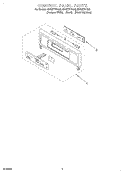 CONTROL PANEL Diagram and Parts List for GBS277PDQ4  Whirlpool Wall Oven