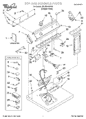 TOP AND CONSOLE, LIT/OPTIONAL Diagram and Parts List for 3RLGR5435HQ0  Whirlpool Dryer