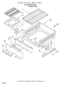 OVEN & BROILER Diagram and Parts List for SF303PEGQ0  Whirlpool Range