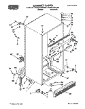 CABINET Diagram and Parts List for RT20CKXAW01  Roper Refrigerator