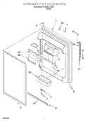 REFRIGERATOR DOOR Diagram and Parts List for GT19DKXHW00  Whirlpool Refrigerator