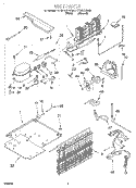UNIT, OPTIONAL Diagram and Parts List for RT18HDXHN00  Roper Refrigerator