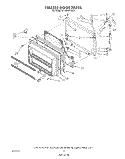 FREEZER DOOR Diagram and Parts List for ET18DKXTF04  Whirlpool Refrigerator