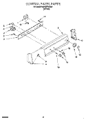 CONTROL PANEL Diagram and Parts List for KAWE577BWH0  KitchenAid Washer