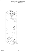 FREEZER LINER Diagram and Parts List for KSSS42DAW03  KitchenAid Refrigerator