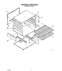 INTERNAL OVEN Diagram and Parts List for SF3000SRW0  Whirlpool Range