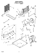 UNIT Diagram and Parts List for 5ET2DTKXLQ02  Whirlpool Refrigerator