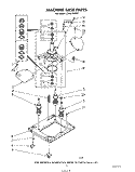 MACHINE BASE Diagram and Parts List for LC4900XSW1  Whirlpool Washer