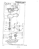 GEARCASE Diagram and Parts List for LHA5600W2  Whirlpool Washer