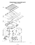COMPARTMENT SEPARATOR Diagram and Parts List for ET18HMXSW05  Whirlpool Refrigerator