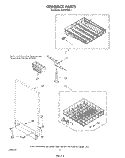 DISHRACK Diagram and Parts List for DU7216XS1  Whirlpool Dishwasher