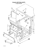 FRAME AND TANK Diagram and Parts List for KUDP220T2  KitchenAid Dishwasher