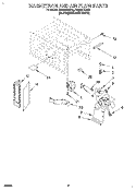 MAGNETRON AND AIR FLOW Diagram and Parts List for RM280PXBQ0  Whirlpool Microwave Oven Combo