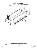 FRONT PANEL Diagram and Parts List for CFCS3WS3  Whirlpool Ice Maker
