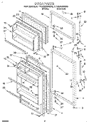 DOOR Diagram and Parts List for TT14DKXBN00  Estate Refrigerator