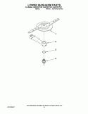 LOWER WASHARM PARTS Diagram and Parts List for GU2275XTVB1  Whirlpool Dishwasher
