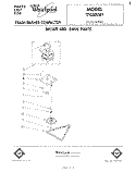 MOTOR AND DRIVE , LITERATURE Diagram and Parts List for TF4500XRP1  Whirlpool Trash Compactor