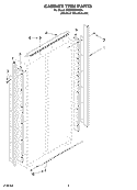 CABINET TRIM PARTS Diagram and Parts List for KSSO36FMX00  KitchenAid Refrigerator
