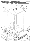 CABINET PARTS Diagram and Parts List for KSCS23INBT03  KitchenAid Refrigerator