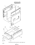 DOOR Diagram and Parts List for RM978BXVF1  Whirlpool Microwave Oven Combo