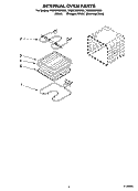 INTERNAL OVEN PARTS Diagram and Parts List for YRBS305PDQ9  Whirlpool Wall Oven