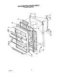 REFRIGERATOR DOOR, LIT/OPTIONAL Diagram and Parts List for ET20GKXYW01  Whirlpool Refrigerator