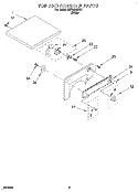 SECTION Diagram and Parts List for REP3822DW1  Roper Dryer