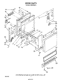 DOOR, LITERATURE AND OPTIONAL Diagram and Parts List for DU3040XP2  Whirlpool Dishwasher