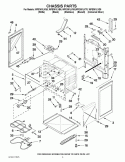 CHASSIS PARTS Diagram and Parts List for WFE361LVS0  Whirlpool Range