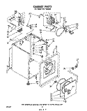 Part Location Diagram of 693200 Whirlpool Front Panel Assembly (Also Includes Illus. 19) (New Avocado)
