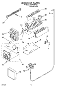 ICEMAKER PARTS Diagram and Parts List for GD5YHAXNL03  Whirlpool Refrigerator