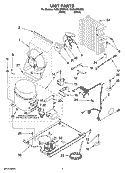 UNIT PARTS, OPTIONAL PARTS Diagram and Parts List for KUIS18PNTW0  KitchenAid Ice Maker