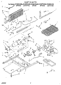 UNIT Diagram and Parts List for ET18NKXAW03  Whirlpool Refrigerator