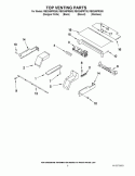 TOP VENTING PARTS Diagram and Parts List for RBS245PRB05  Whirlpool Wall Oven