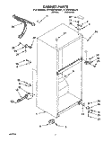 CABINET Diagram and Parts List for TT14EKRAN01  Whirlpool Refrigerator