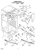 LINER PARTS Diagram and Parts List for CT14SKXSQ00  Crosley Refrigerator