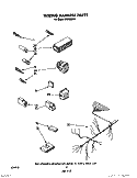 WIRING HARNESS Diagram and Parts List for WU5650V0  Roper Dishwasher