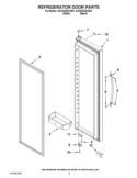 REFRIGERATOR DOOR PARTS Diagram and Parts List for GSC25C5EYW01  Whirlpool Refrigerator