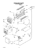 ICE MAKER Diagram and Parts List for 4KSRS27CHT02  KitchenAid Refrigerator