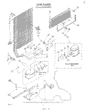 UNIT Diagram and Parts List for EV15HKXRW3  Whirlpool Freezer
